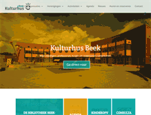 Tablet Screenshot of kulturhusbeek.nl